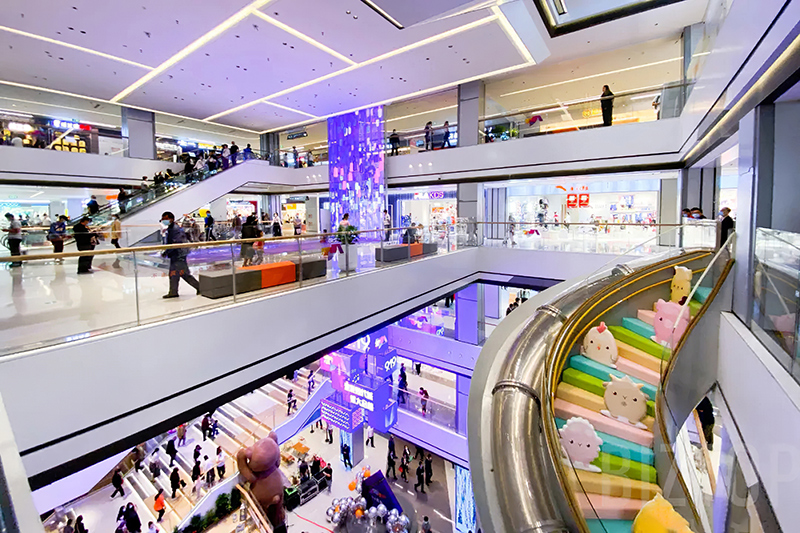 银川建发现代城LED透明显示屏项目